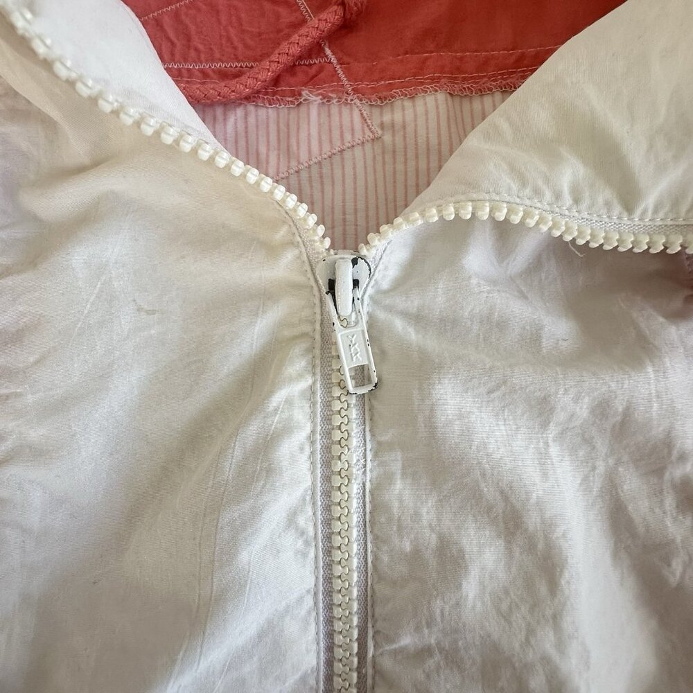 Vtg 80s 90s Tail Full Zip Windbreaker Jacket Womens L Peach Golf Tennis Granny - Picture 11 of 11